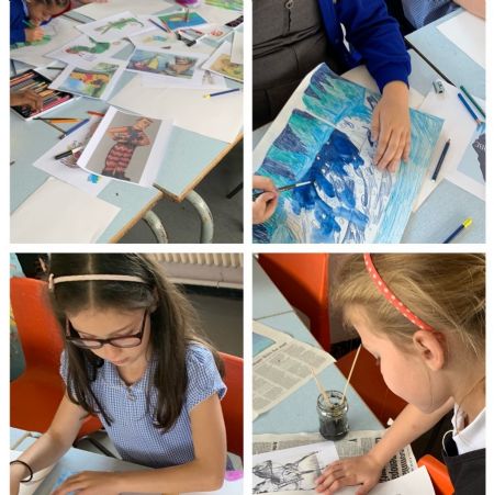 Year 2, 3 and 4 AGT Artists illustrator Study 